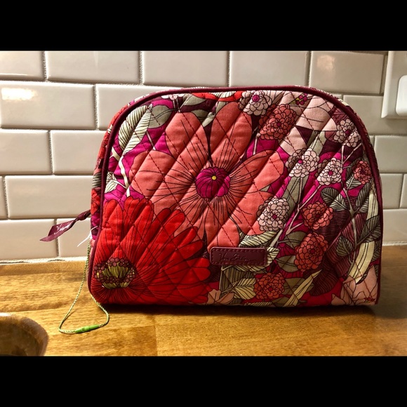 Vera Bradley Handbags - VERA BRADLEY Large Zip Cosmetic Bag Bohemian Bloom